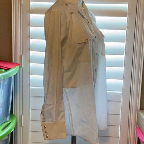 Panhandle Slim White Casual Button Down Shirt - Picture 5 of 11